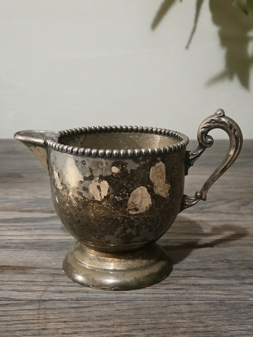 Vintage Silver-Plated Creamer